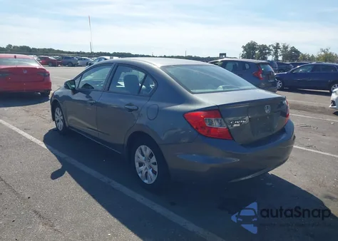 2012 Honda Civic Lx from USA, damaged, VIN 19XFB2F56CE388012